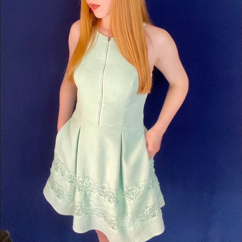 Sea foam Green Dress